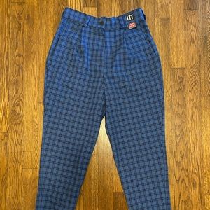 LTT Plaid paperbag pants
